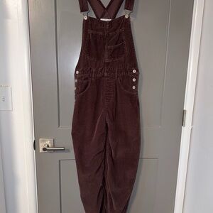Women's free people Corduroy Overalls in Brown